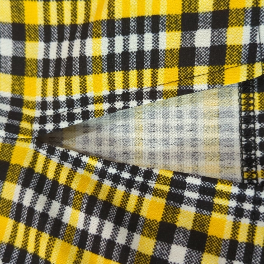 SHEIN EZwear Slit Hem Tartan Print Skirt - Picture 5 of 5